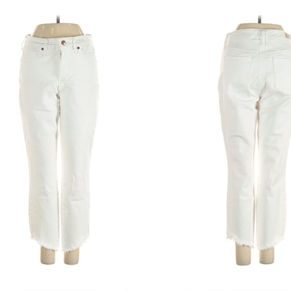 sofia vergara White Boyfriend Denim Jeans